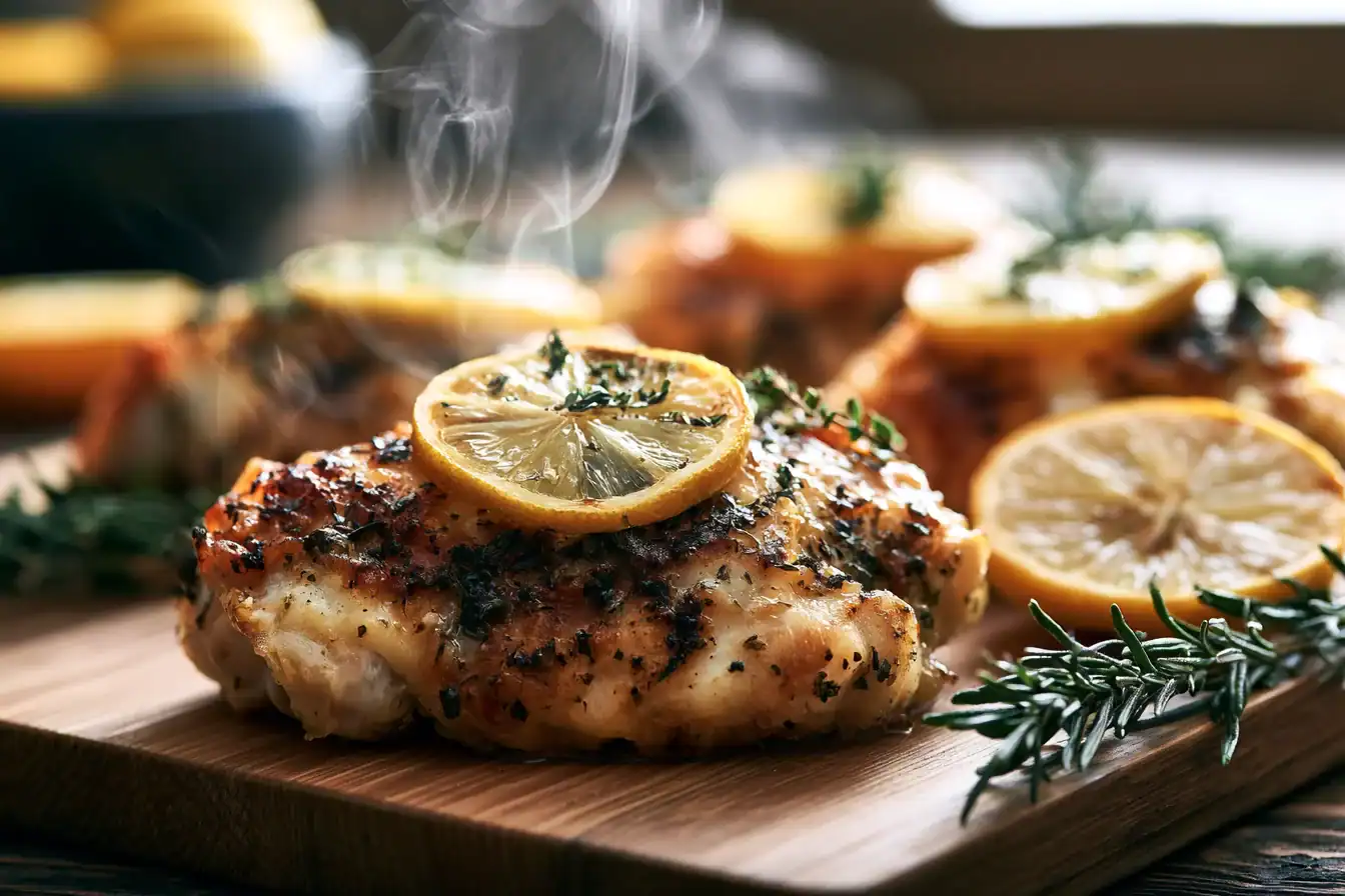 Crispy Baked Lemon Herb Chicken: A Healthy Dinner Recipe