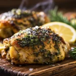 Crispy Lemon Herb Chicken Thighs: A Cheap Chicken Dinner Recipe