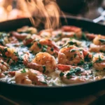 Insanely Good Cheap Dinner for 2: Creamy Garlic Butter Shrimp Dinner Recipe
