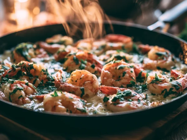 Insanely Good Cheap Dinner for 2: Creamy Garlic Butter Shrimp Dinner Recipe