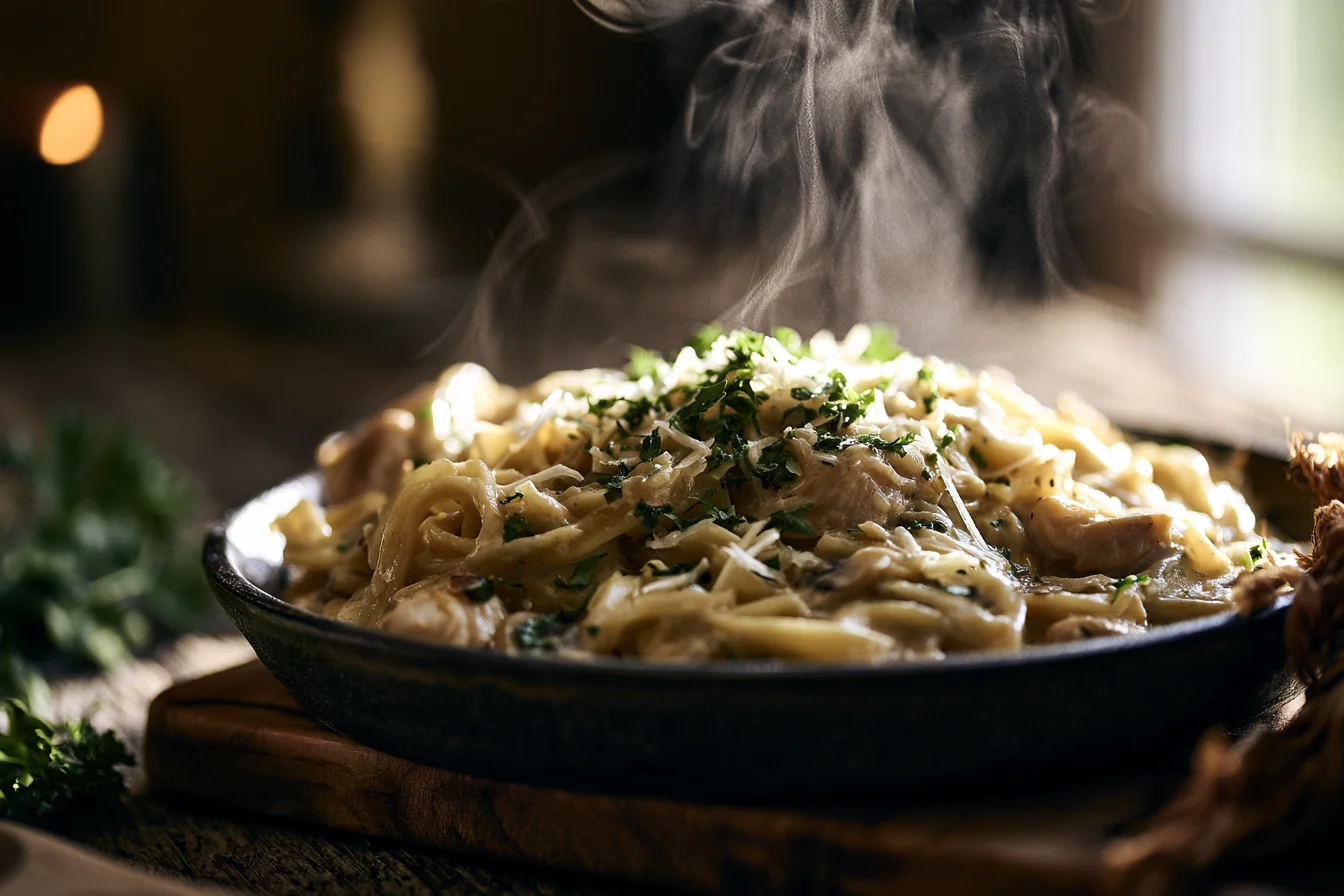 Family-Friendly One-Pot Creamy Chicken Alfredo Dinner Recipe