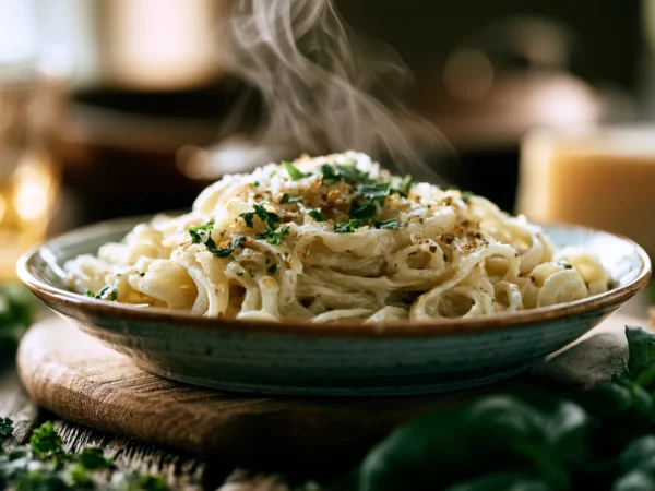 creamy garlic pasta