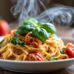 Creamy Tomato Basil Pasta That Will Steal Your Heart – A Romantic Dinner Recipe