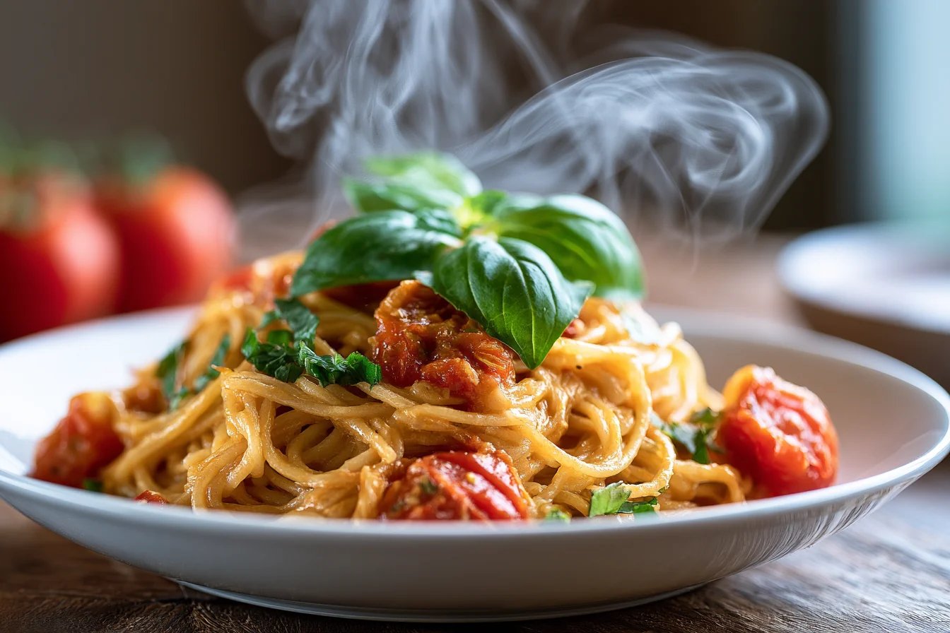 Creamy Tomato Basil Pasta That Will Steal Your Heart – A Romantic Dinner Recipe