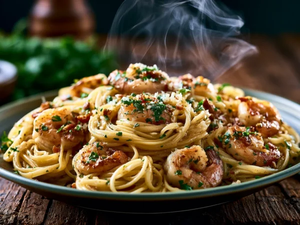 garlic butter shrimp pasta
