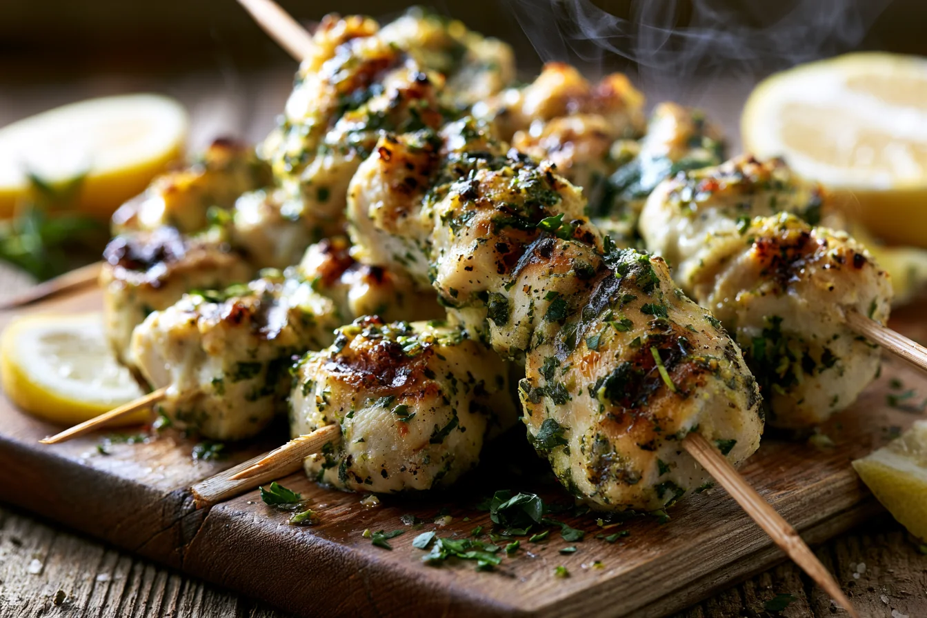 Insanely Good Lemon Herb Grilled Chicken Skewers for an Easy Weeknight Dinner