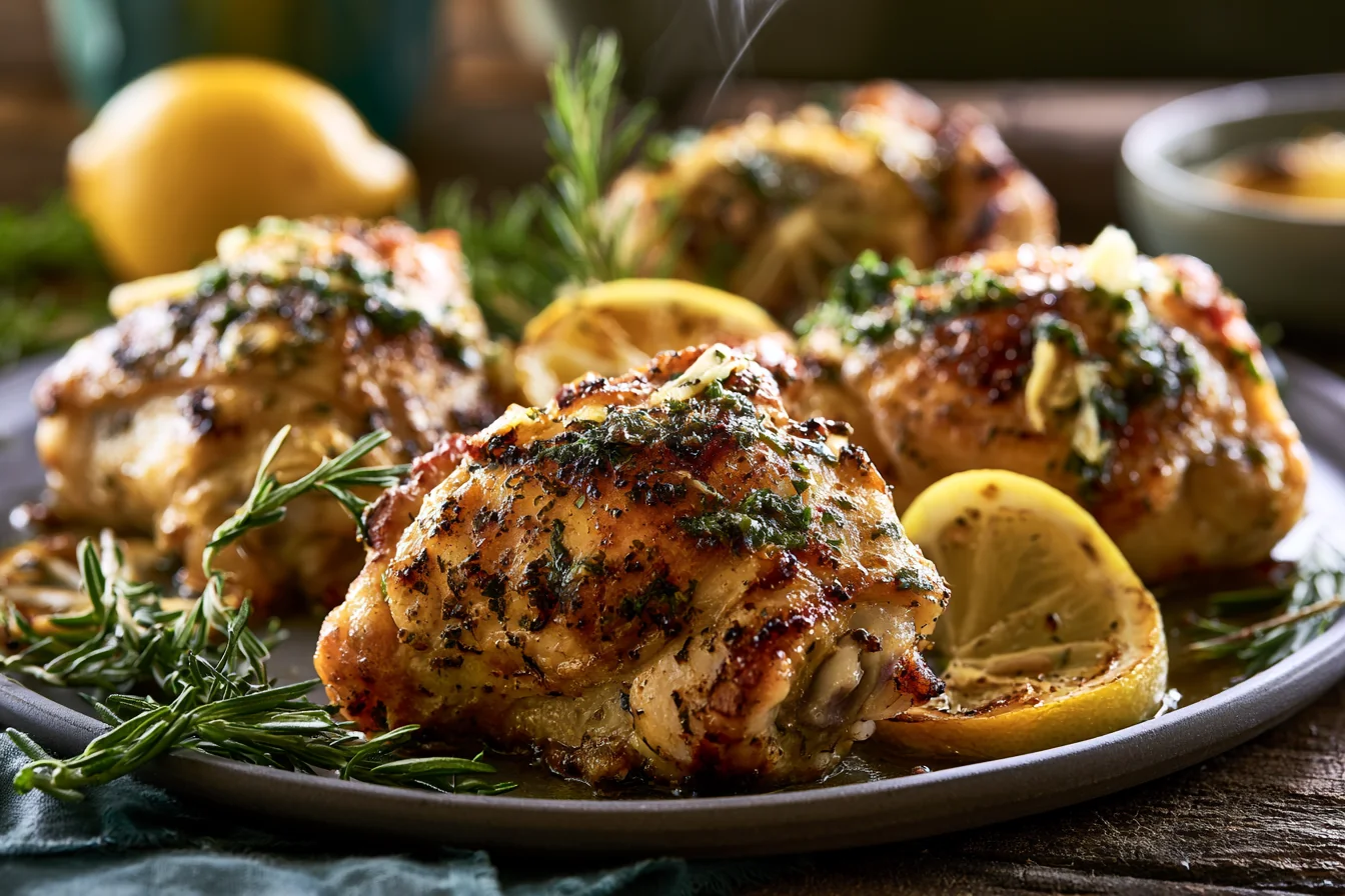 30-Minute Lemon Herb Chicken Thighs That Are Juicy & Flavorful for Easy Weeknight Dinner