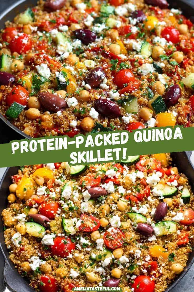 Insanely Good One-Pan Mediterranean Quinoa Dinner Recipe