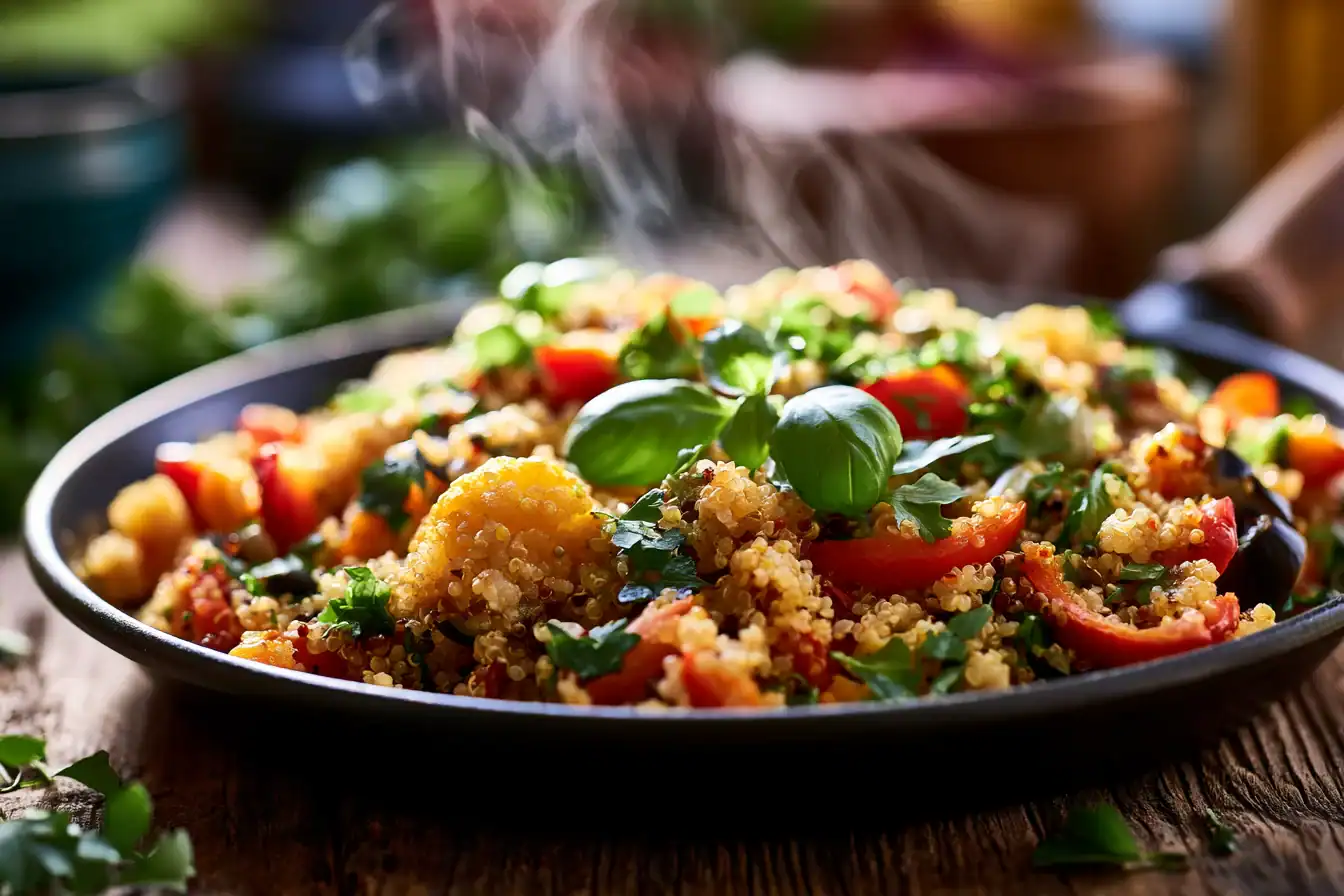 Insanely Good One-Pan Mediterranean Quinoa Dinner Recipe