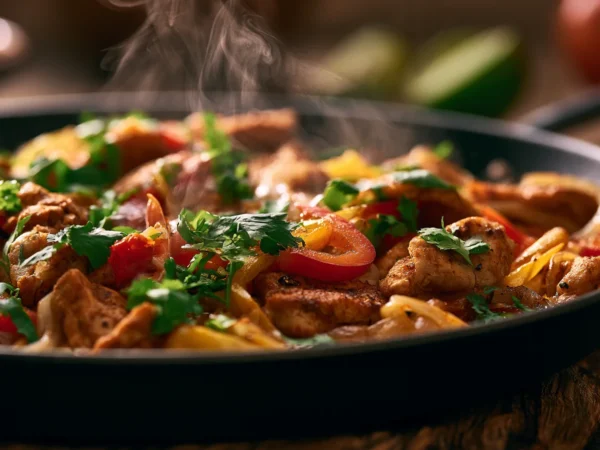 one-pan chicken fajitas