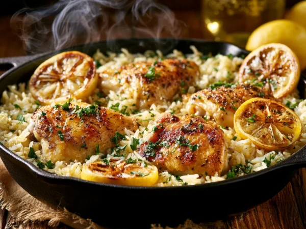 one-pan lemon garlic chicken