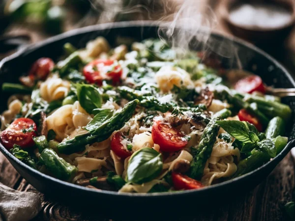 one-pan pasta primavera