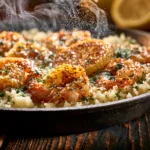 Budget-Friendly One-Pan Lemon Garlic Shrimp and Rice