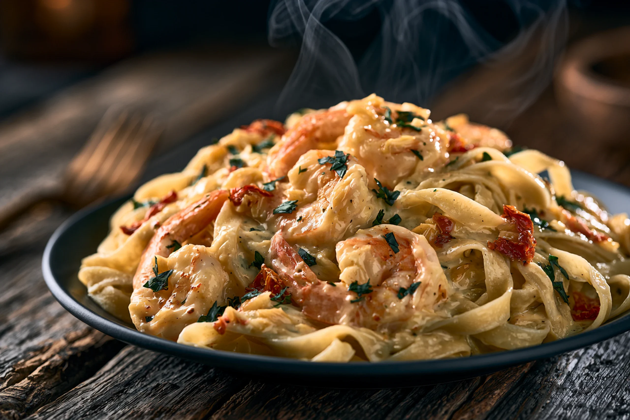 15-Minute Creamy Garlic Shrimp Pasta That Will Blow Your Mind