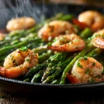 High Protein Dinner: One-Pan Garlic Butter Shrimp and Asparagus