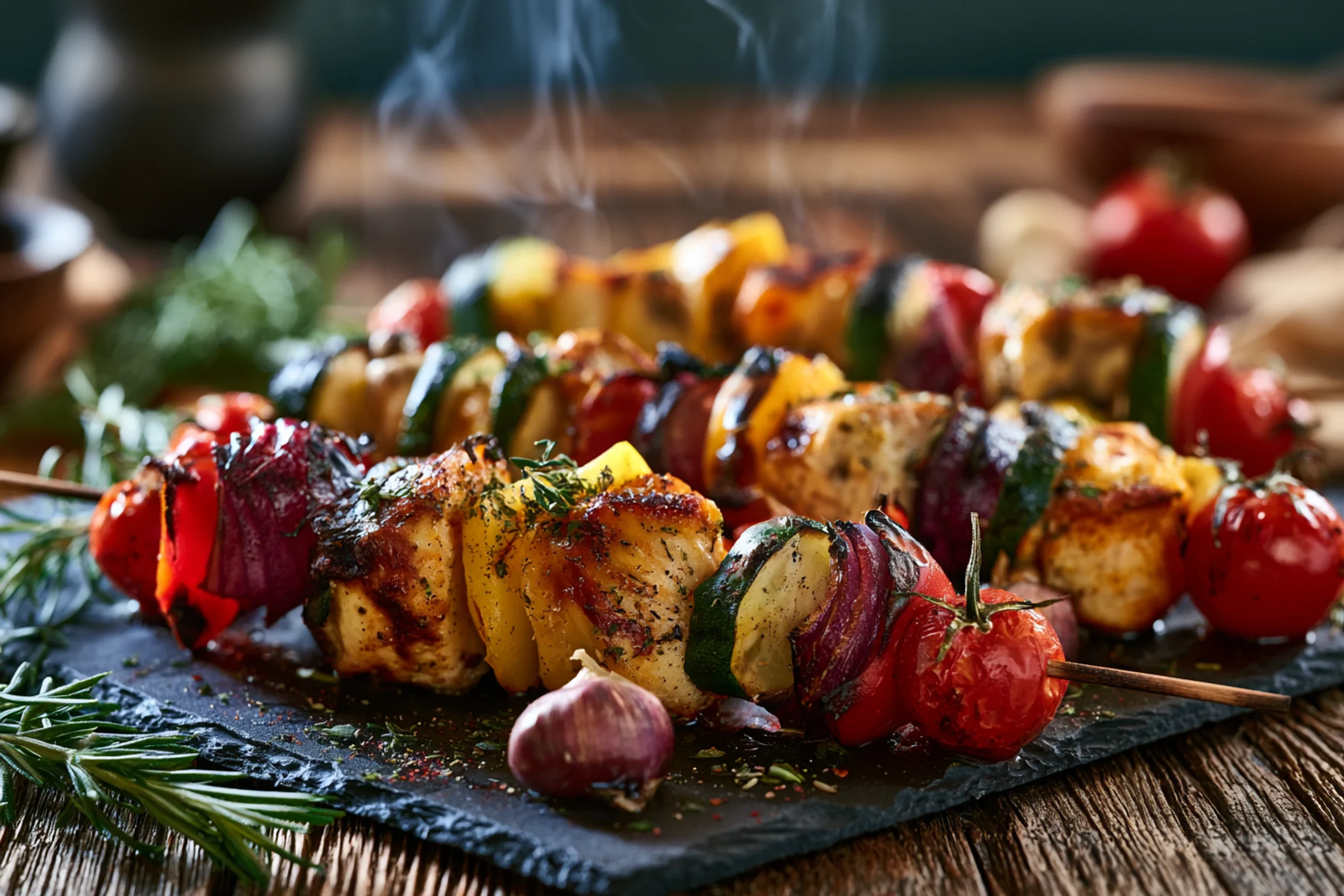 Savory Summer Grilled Chicken Skewers: 40-Minute Dinner