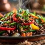 Savory Ground Beef Vegetable Stir-Fry: Quick Dinner in 25 Minutes