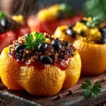 Healthy 30-Minute Quinoa Black Bean Stuffed Peppers