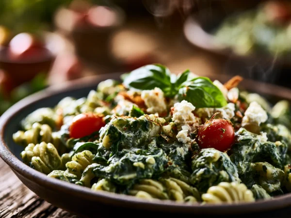 spinach feta pasta