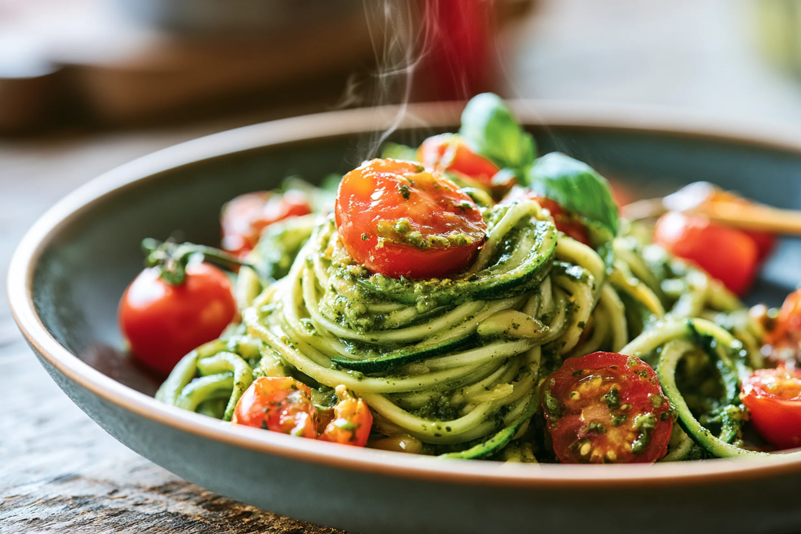 Zucchini Noodles with Pesto: Refreshing Summer Dinner
