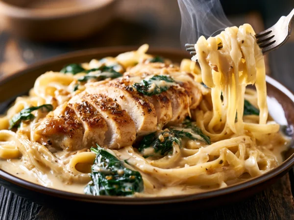 healthy chicken alfredo
