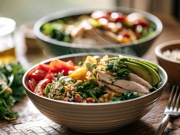 turkey quinoa bowl